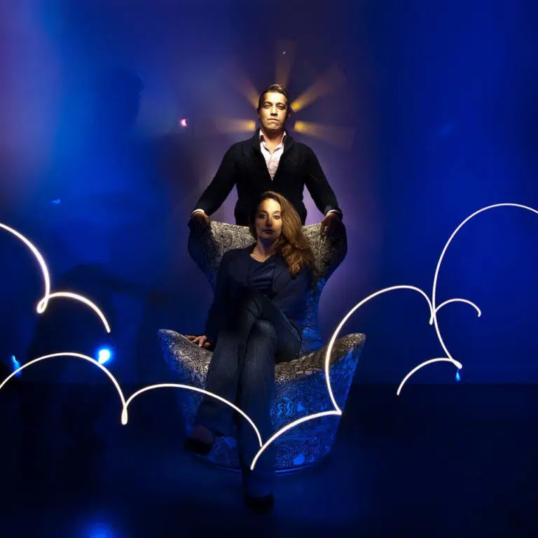 animation originale photo light painting entreprise
