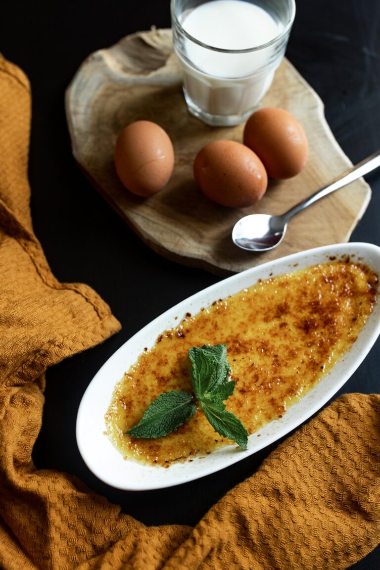 photographe culinaire creme brulée oeuf