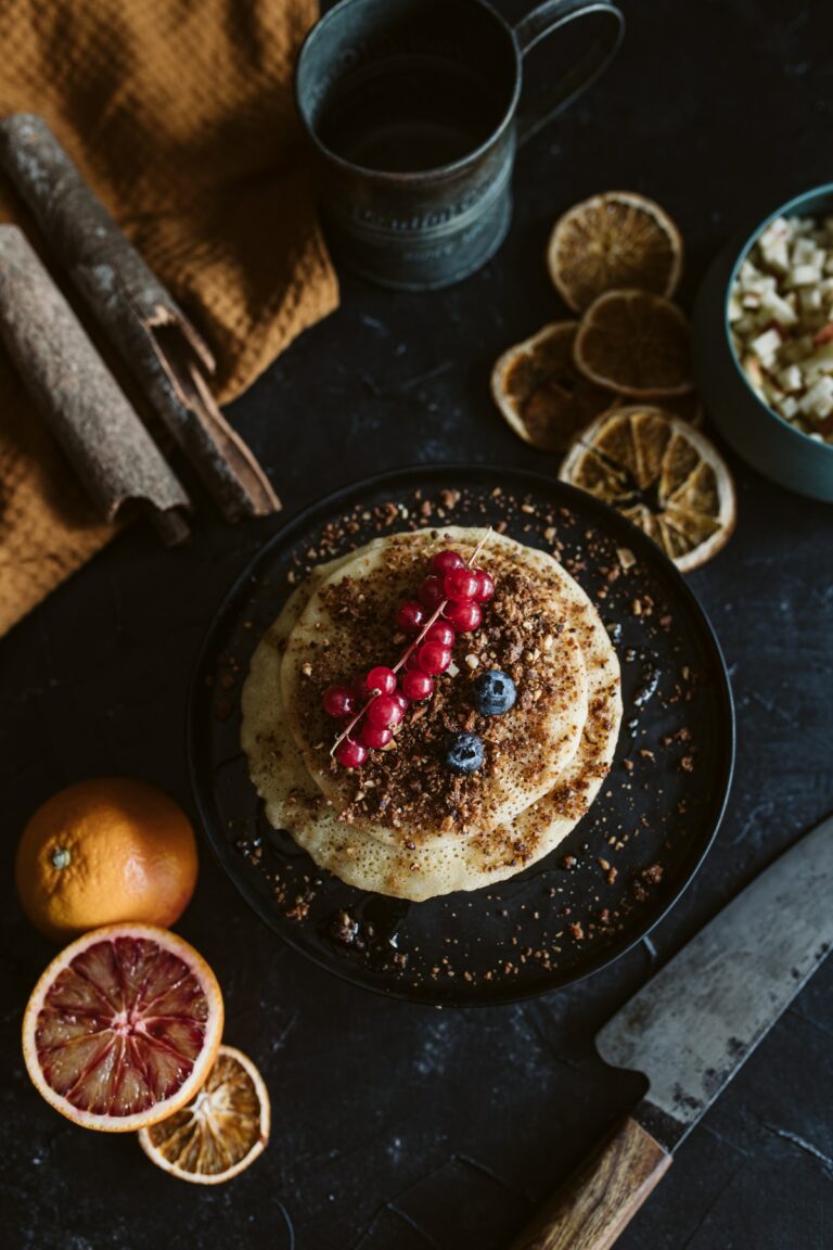 crepes fruit dessert