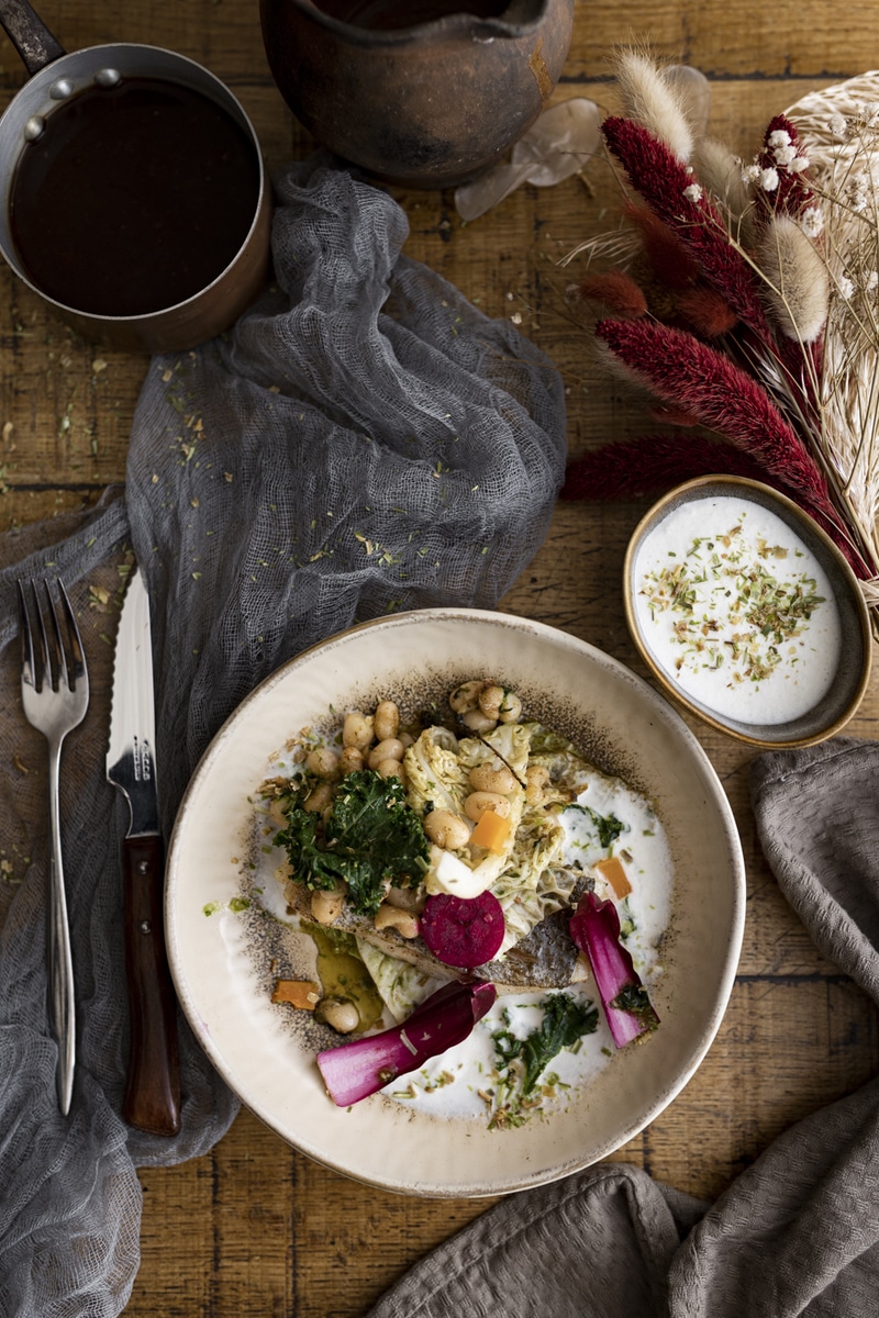 Photo culinaire d'une assiette style Bistronomique